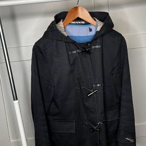 Black and Blue Waterproof Burberry Coat Size 10